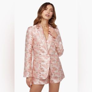 Brocade Double Breasted Blazer